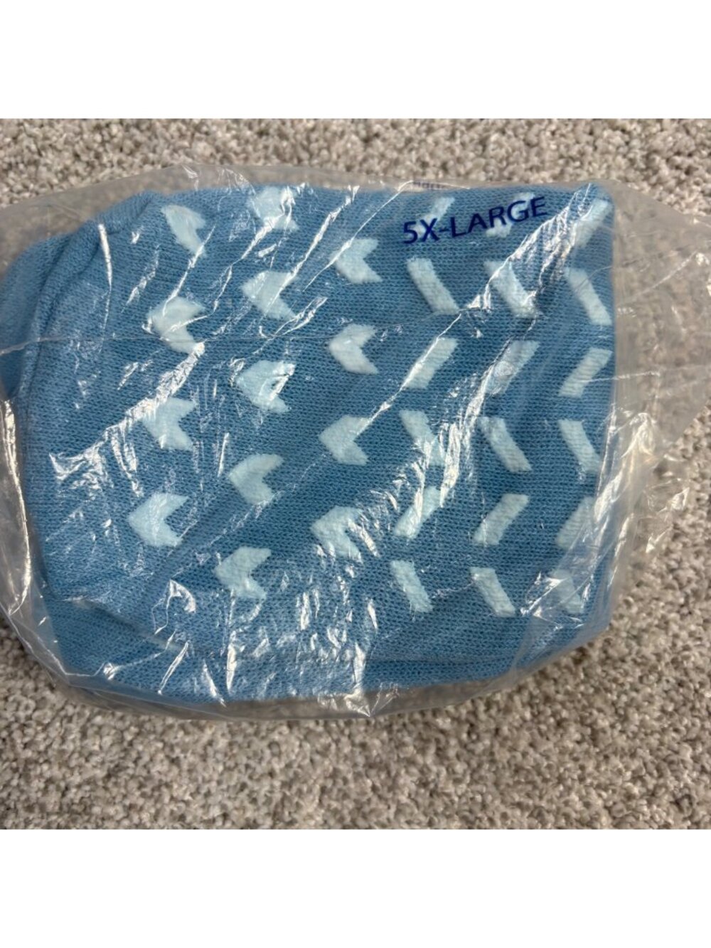 Dynarex Double Sided Slipper Socks 5XL Blue New one pair Grippy No Slip